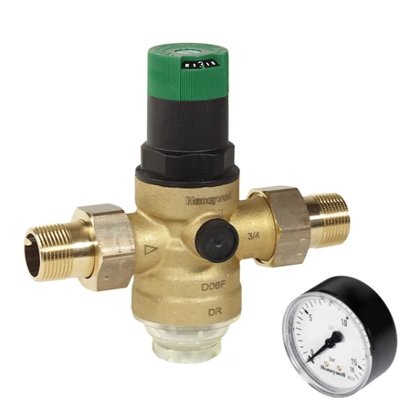 Honeywell D06F-1/2AM nyomáscsökkentő nyomásmérővel