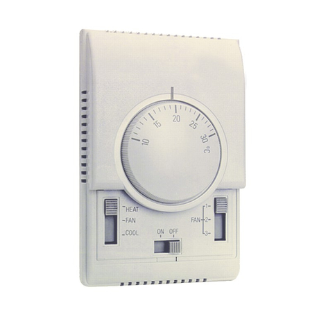 Honeywell T6371B1017 analóg fan-coil termosztát 2 csöves rendszerhez